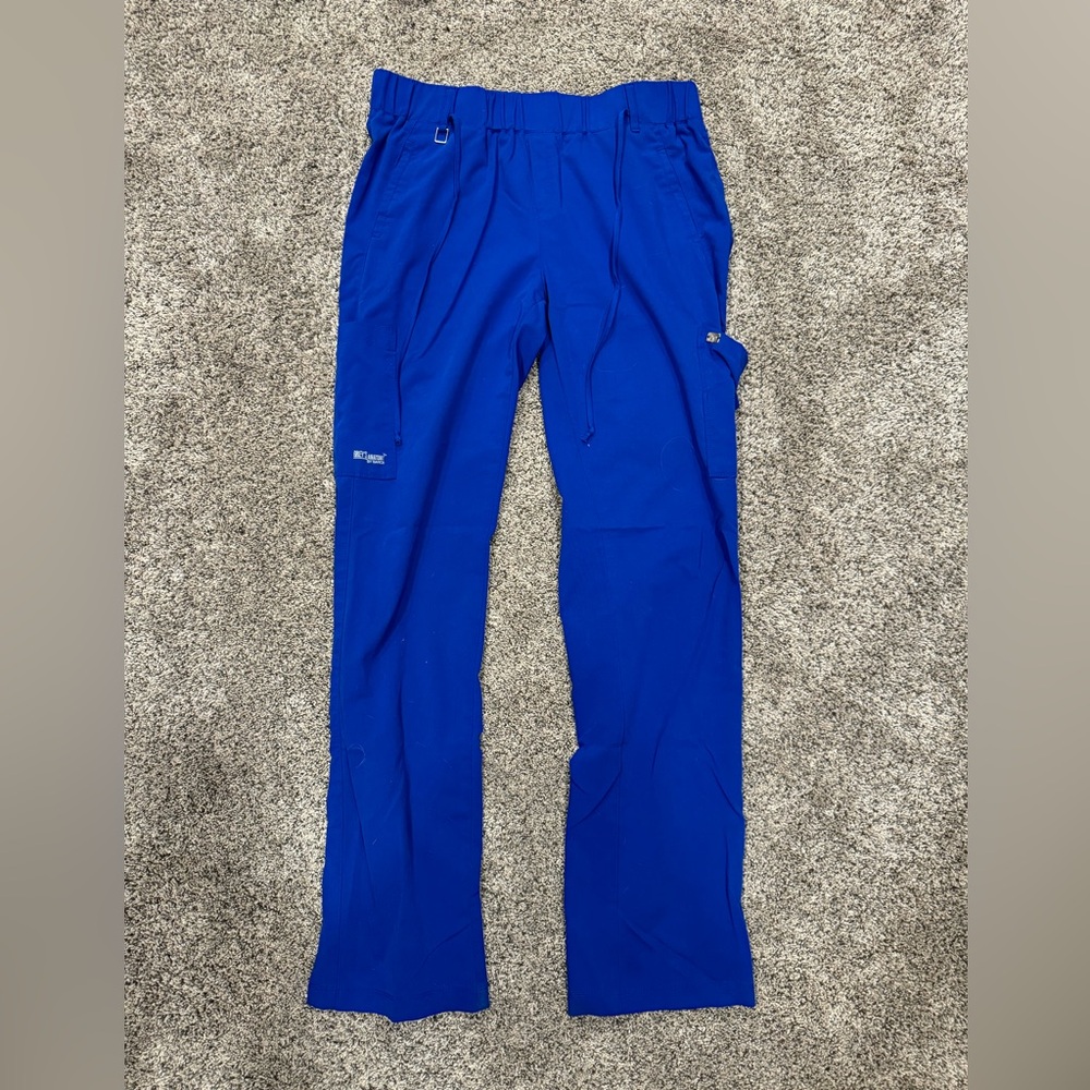 Blue scrub pants